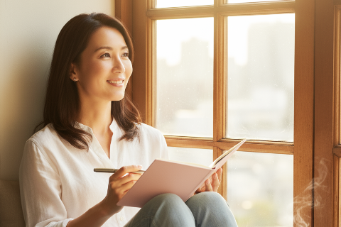 前向きな未来がイメージできるノート